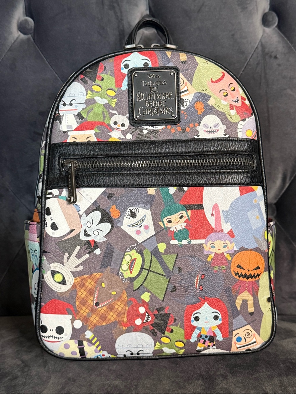 Loungefly The Nightmare Before Christmas Multi-Color Character Mini Backpack